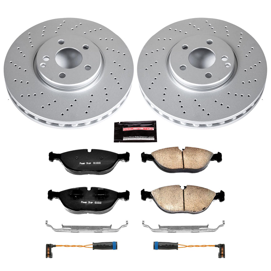 Power Stop Z23 Evolution Geomet Coated Brake Kit For Mercedes-Benz S500 2003-2006, S430 2003-2006 [Model Specific]
