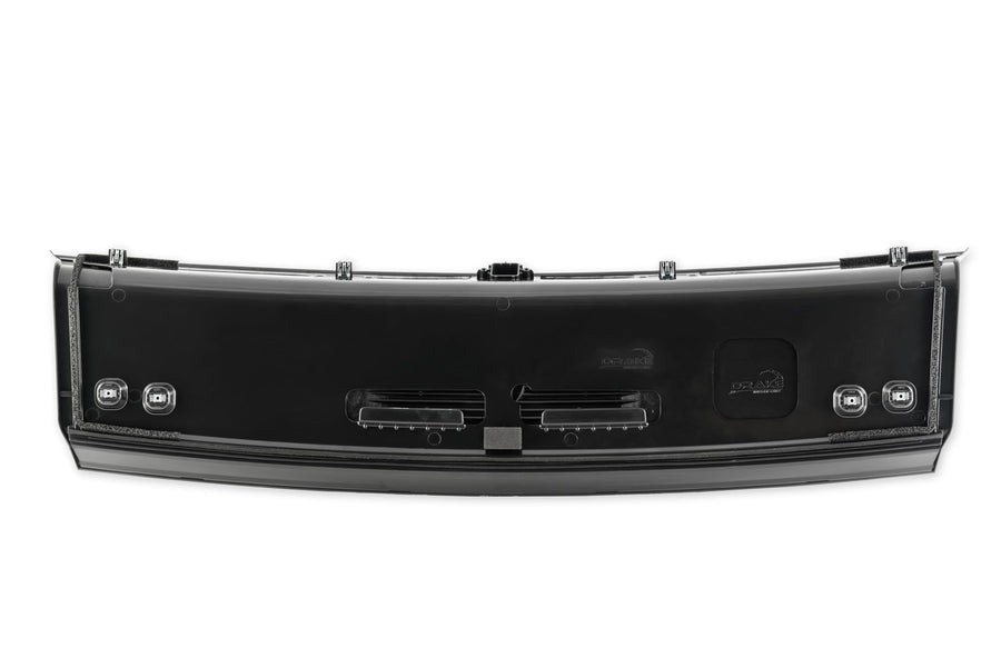 Muscle Cars Drake JR3B-63423B70-A Taillight Panel Gloss Black with Styling Lines