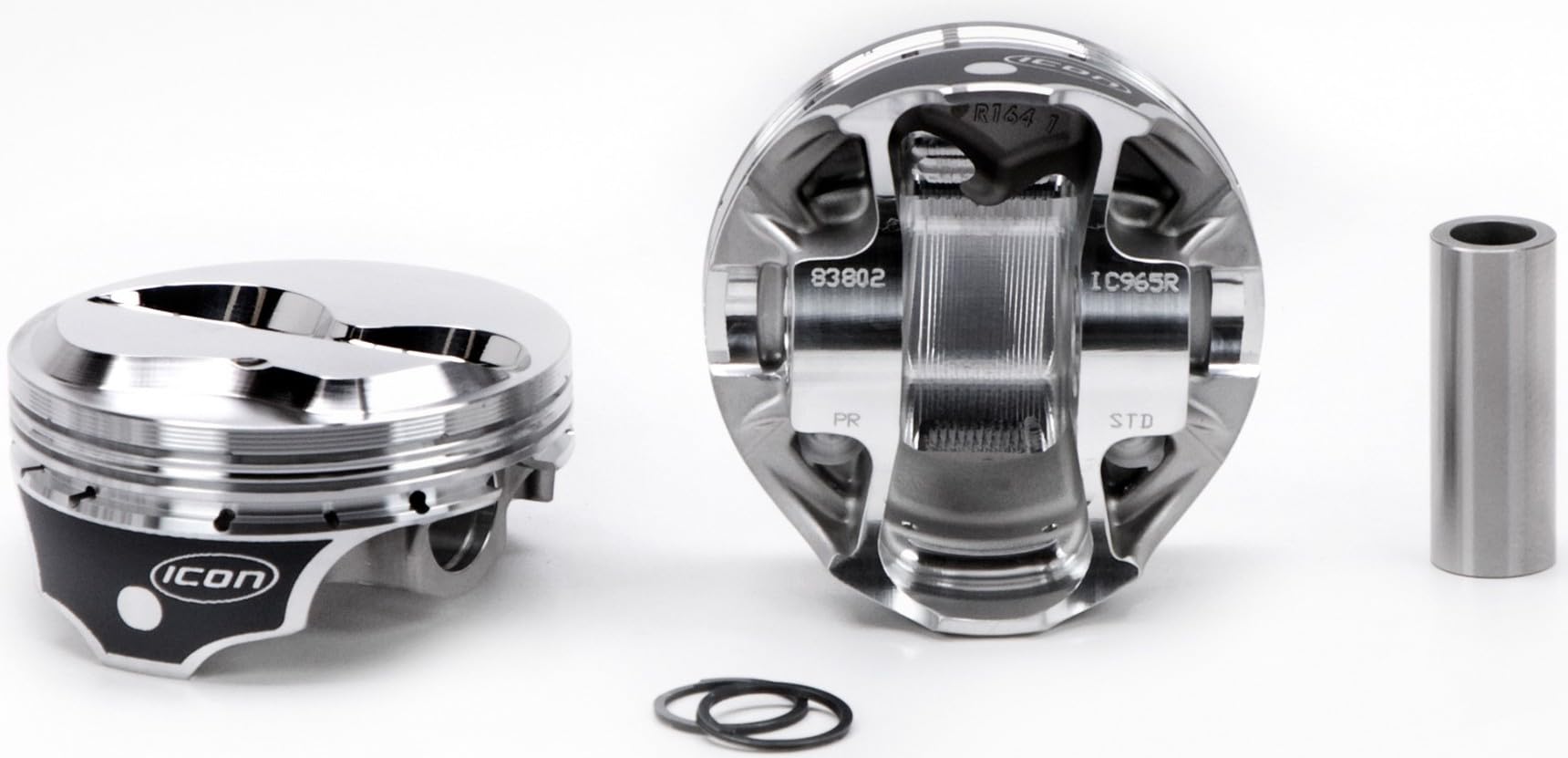 Icon Piston, Icon Pistons Premium Forged, 4.125 in Bore, 1.5 x 1.5 x 3.0 mm Ring Grooves, Plus 7.8 cc