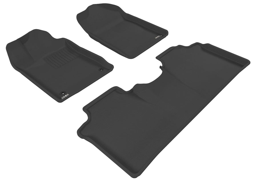 Kagu Floor Mat (Black) 3D MAXpider Custom Fit Compatible with Toyota Avalon 2005-2012 - R1 R2