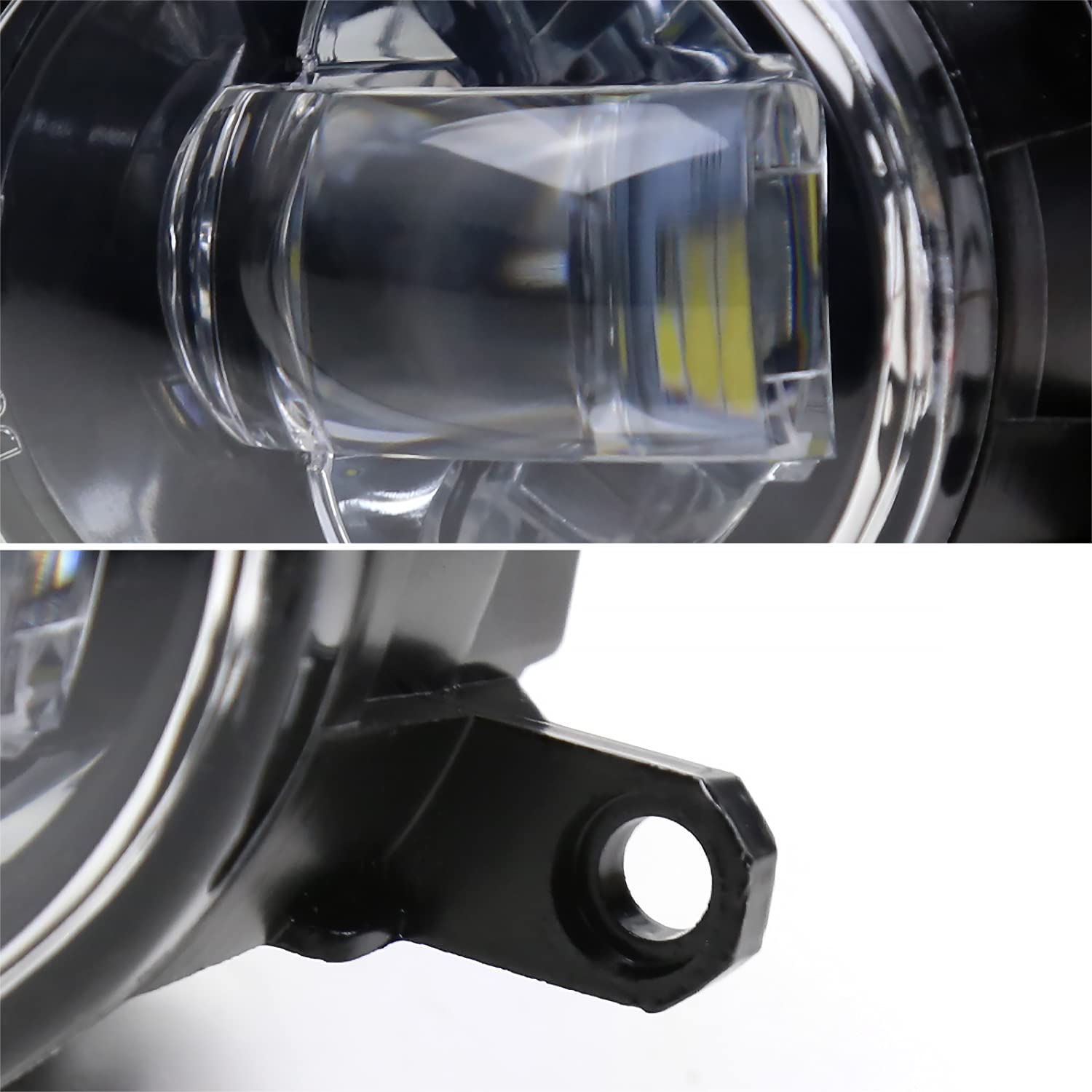 Spec-D Tuning Projector Universal LED Fog Lights Black Inner Bezel Compatible with Lexus GS350 2013-2015