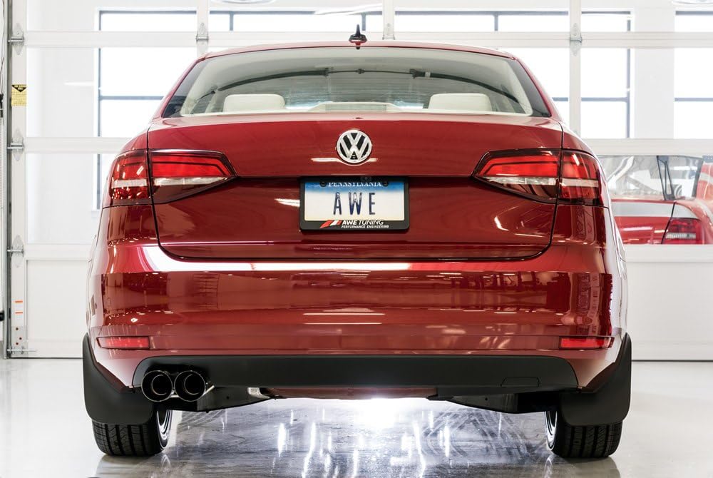 AWE Tuning Volkswagen Jetta Mk6 09-14 1.4T Track Edition Exhaust - Diamond Black Tips - 3020-23034
