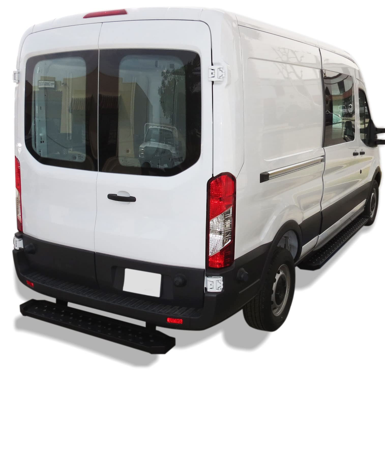 Spartan Black Horse Rear Step Board Black Compatible with 2015-2025 Ford Transit-150/Transit-250/Transit-350 (Incl. 22-24 E-Transit)-8FOTRA