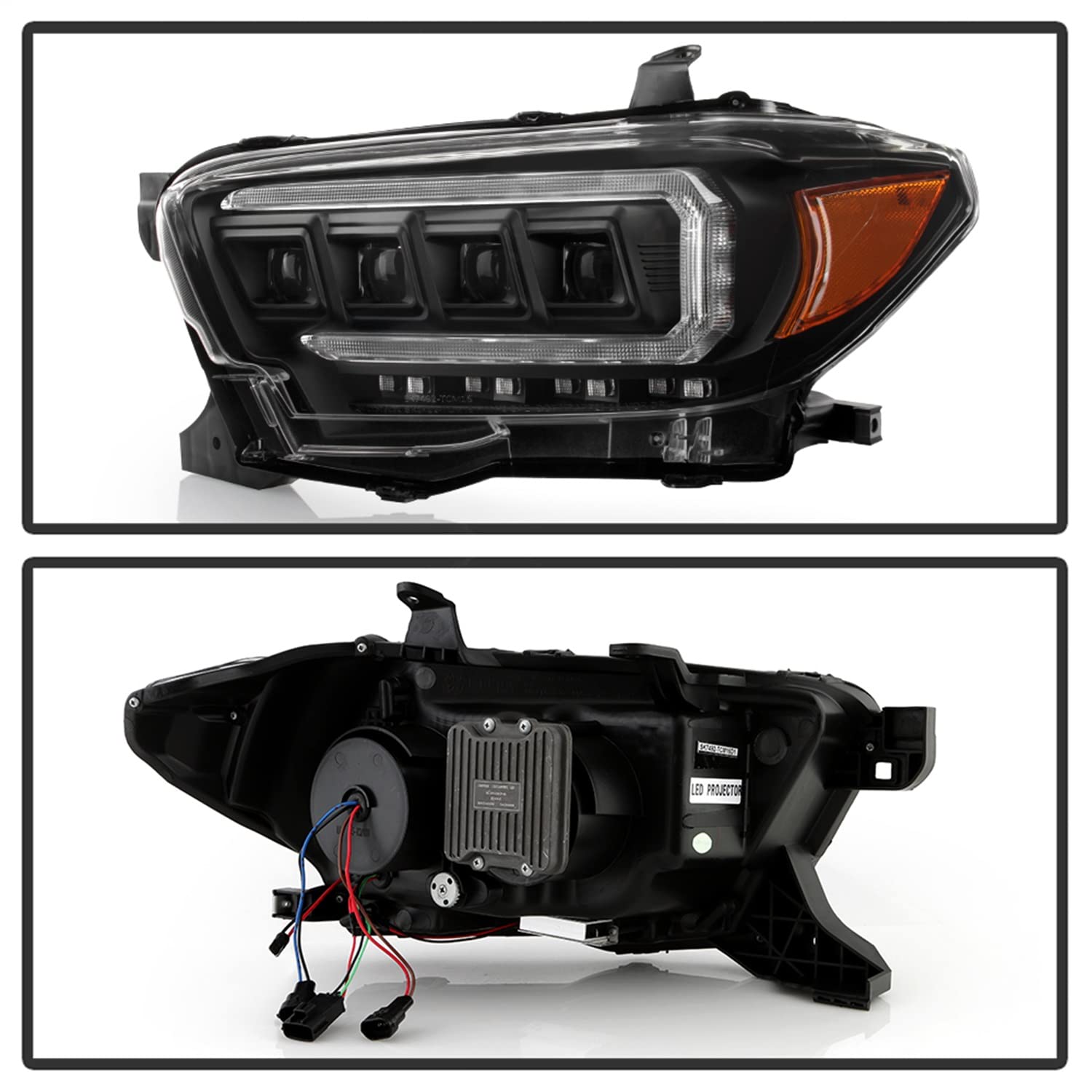 Projector Headlight Spyder - (PRO-YD-TT16HALAP-BK) Apex