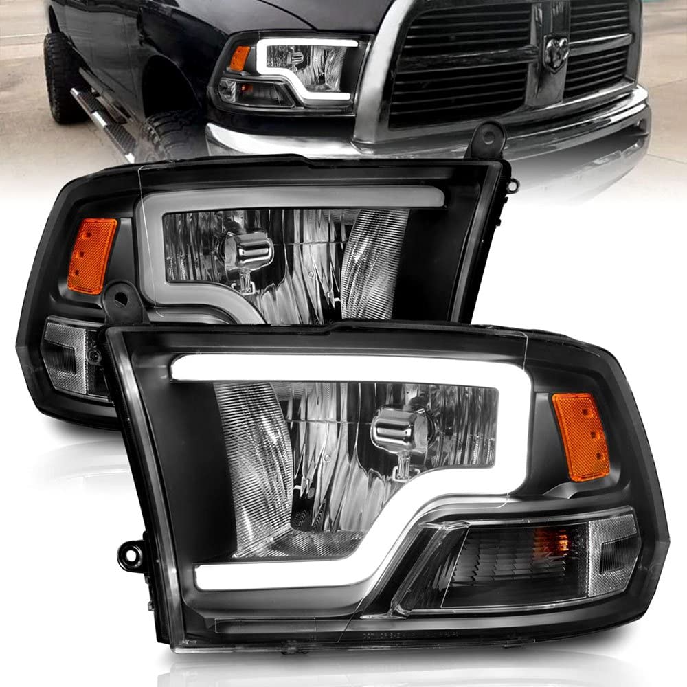 Crystal ANZO USA Headlights fits Dodge Ram 1500, Clear