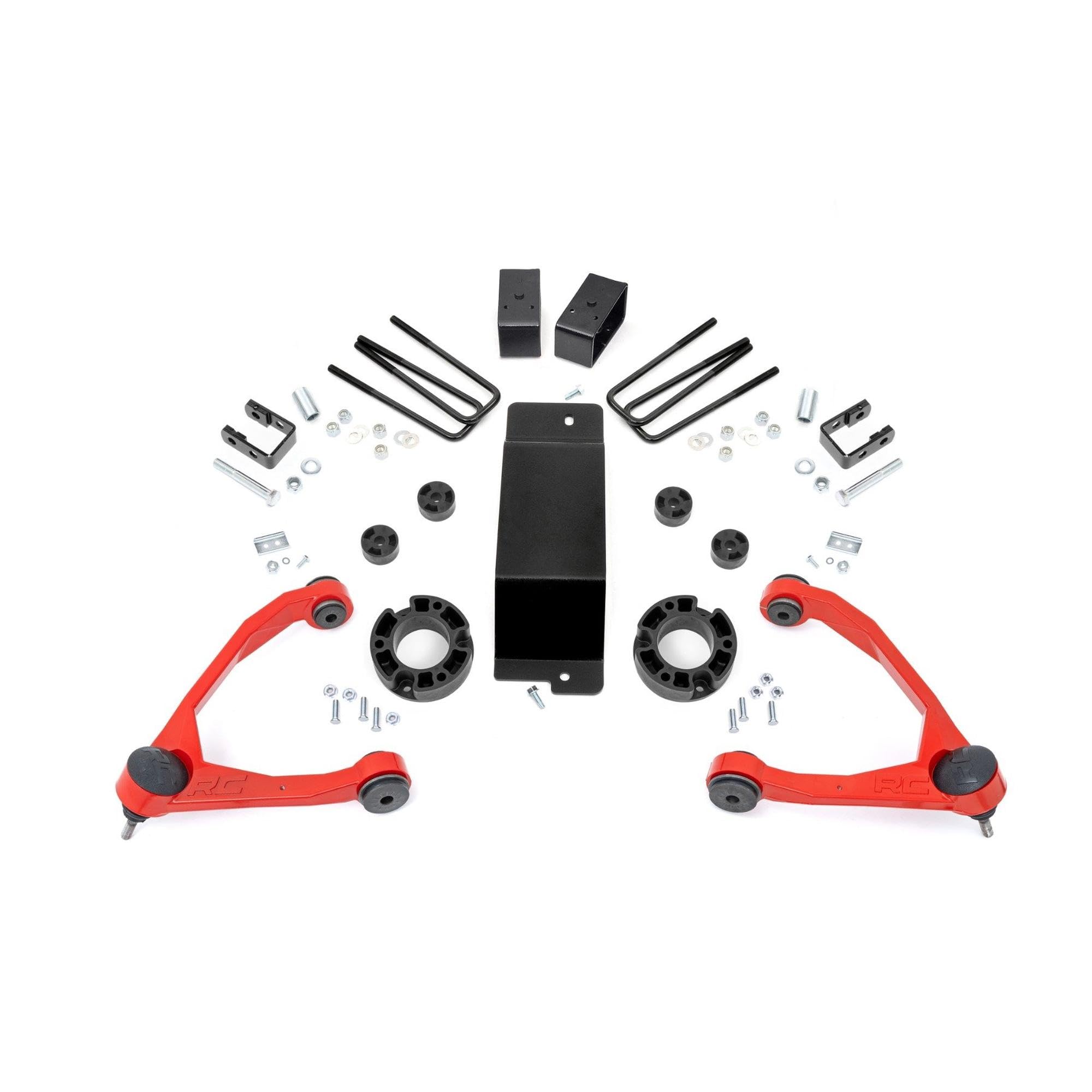 3.5" Rough Country Lift Kit for 14-16 Sierra Denali 1500 | MagneRide - 18901RED