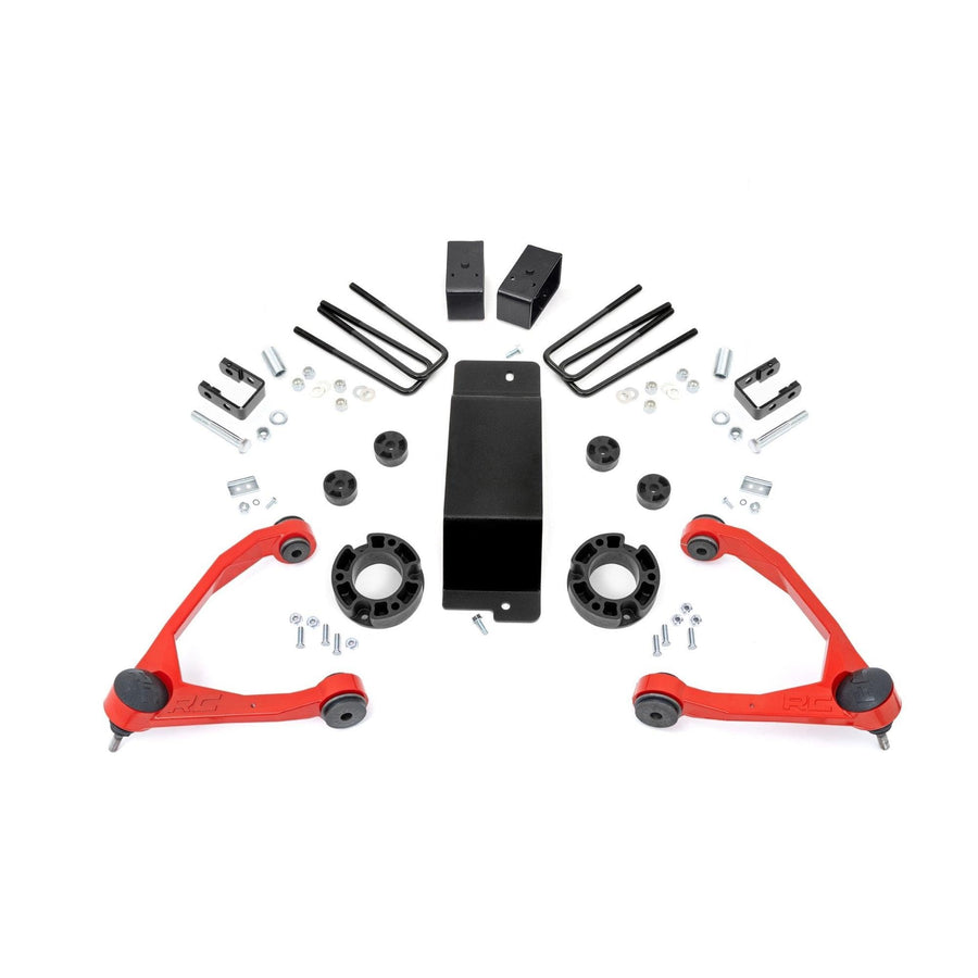 3.5" Rough Country Lift Kit for 14-16 Sierra Denali 1500 | MagneRide - 18901RED