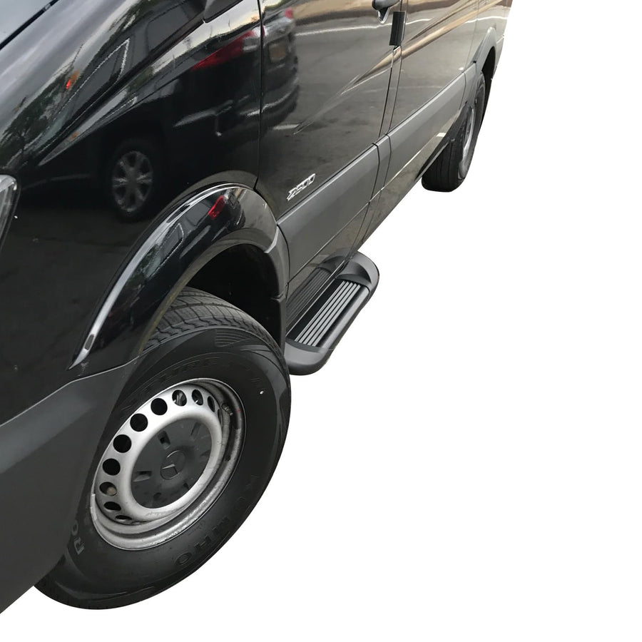 Black Horse Off Road TR-G13596 35in Driver Board Black 96in Passenger Board 2 Pieces Transporter Series Running Board Transporter Running Boards