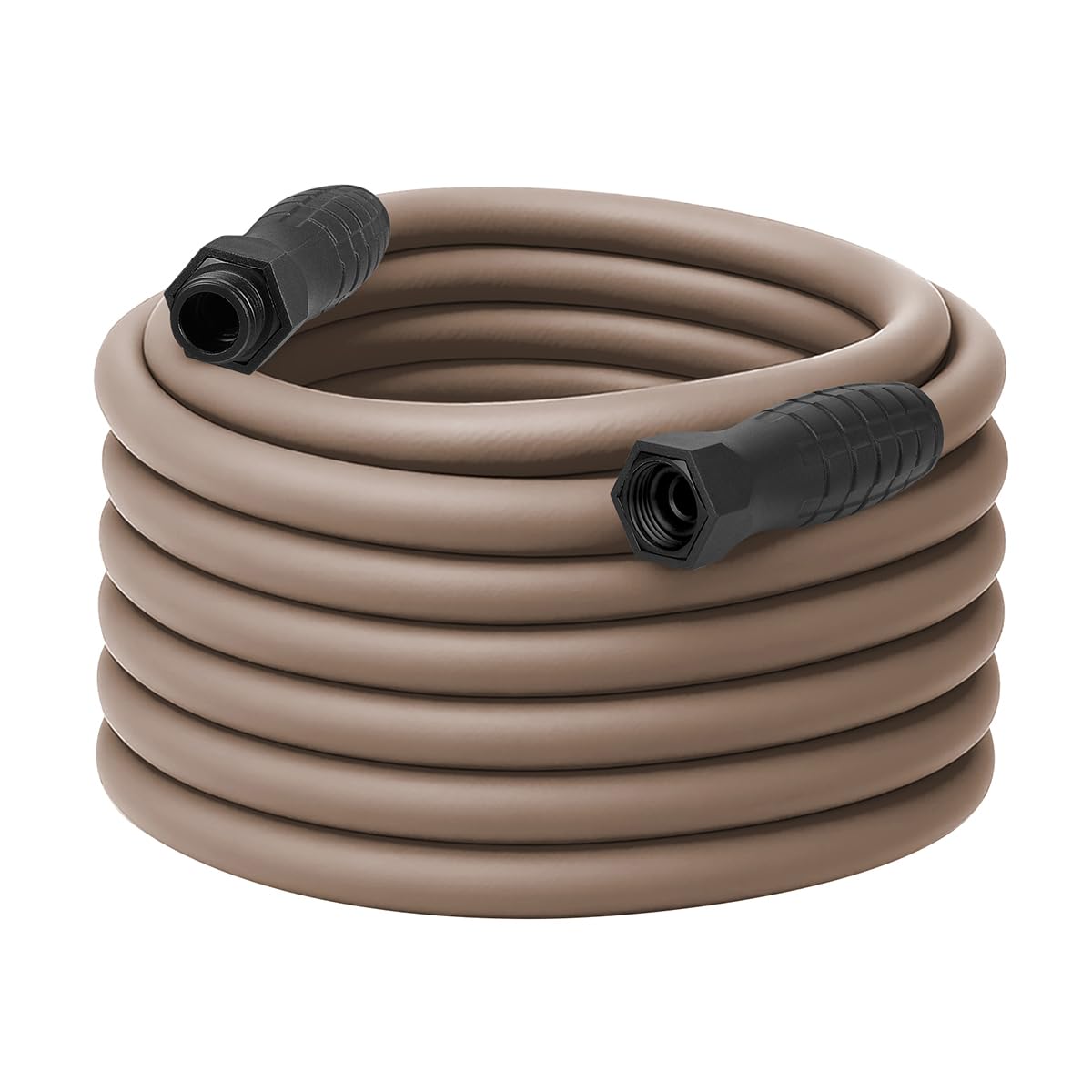 Colors Flexzilla SwivelGrip Garden Hose 5/8 in. x 75 ft., Lightweight All-Weather Water Hose, Durable and Flexible, Leak-Free Connections, Brown Mulch