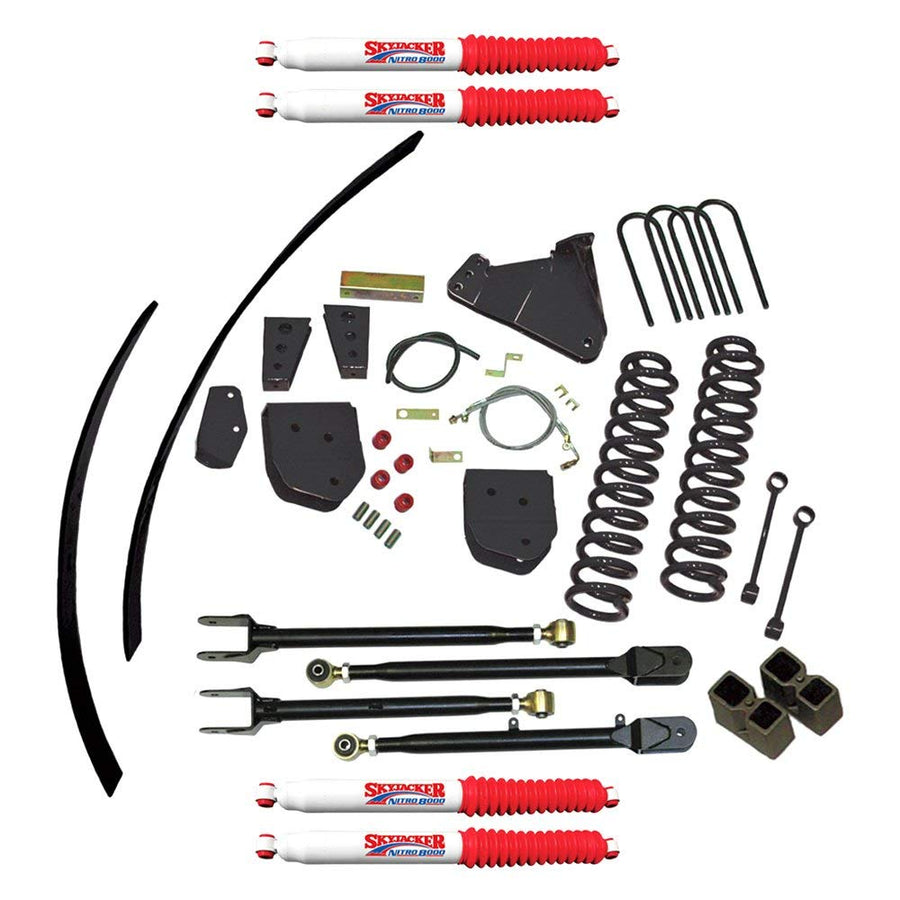 Suspension Lift Kit Skyjacker F8802KH-N w/Shock Nitro Shocks 8.5 in. Lift 4-Link Conversion