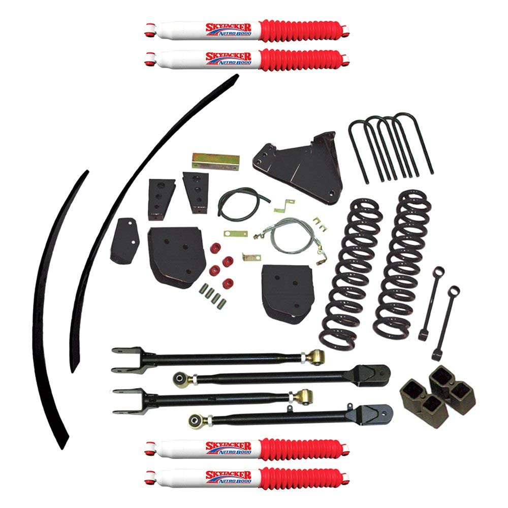 Suspension Lift Kit Skyjacker F8852KH-N w/Shock Nitro Shocks 8.5 in. Lift Incl. Front Coils Rear Add-A-Leafs