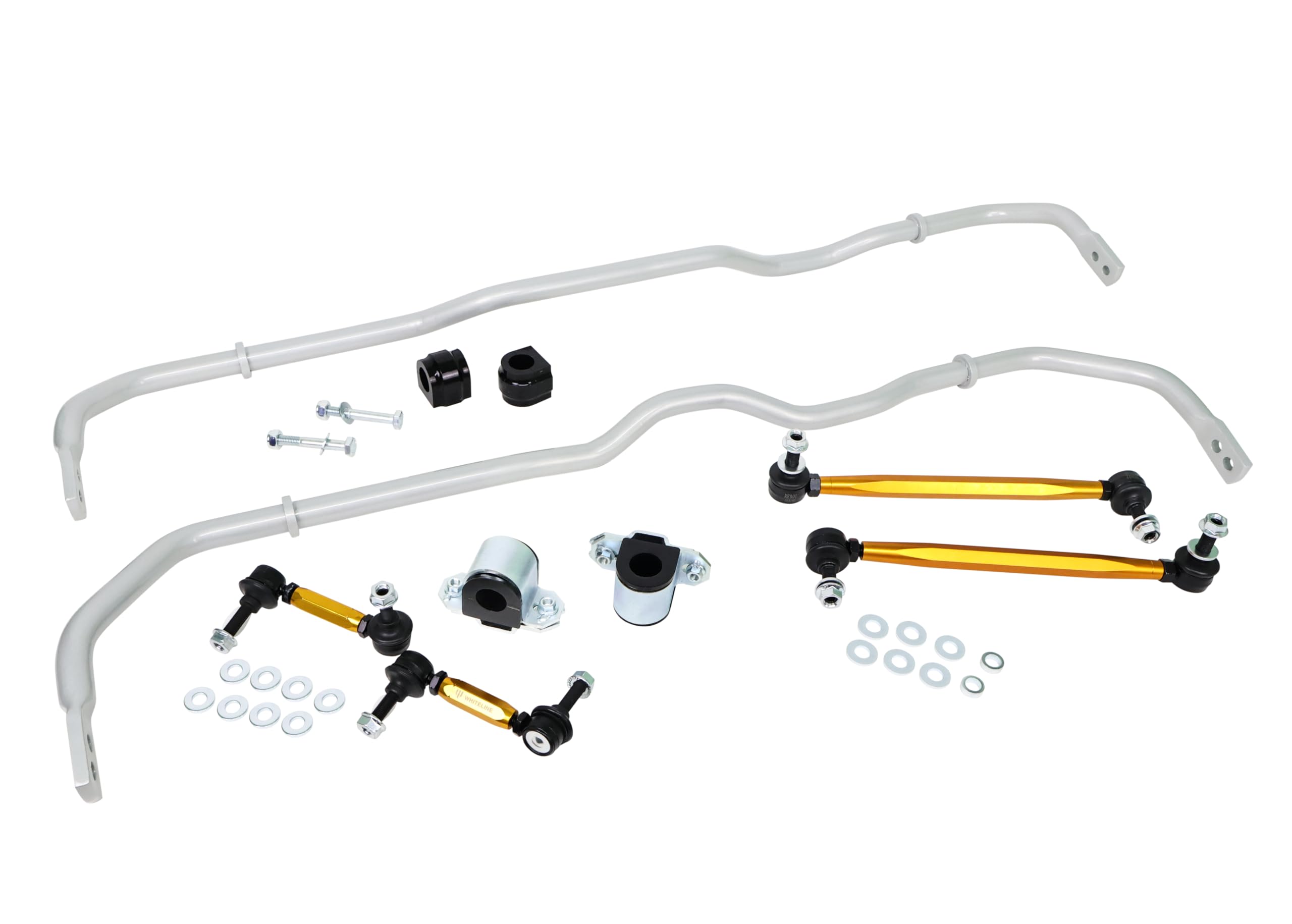 BWK004 Whiteline Sway bar, bushings, Black