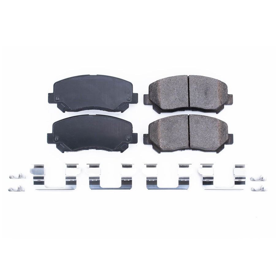 Power Stop Brake Kit Front For Chrysler 200 2015-17 | Dodge Dart 2013-16 - Ceramic Brake Pads With Installation Hardware, 17-1640
