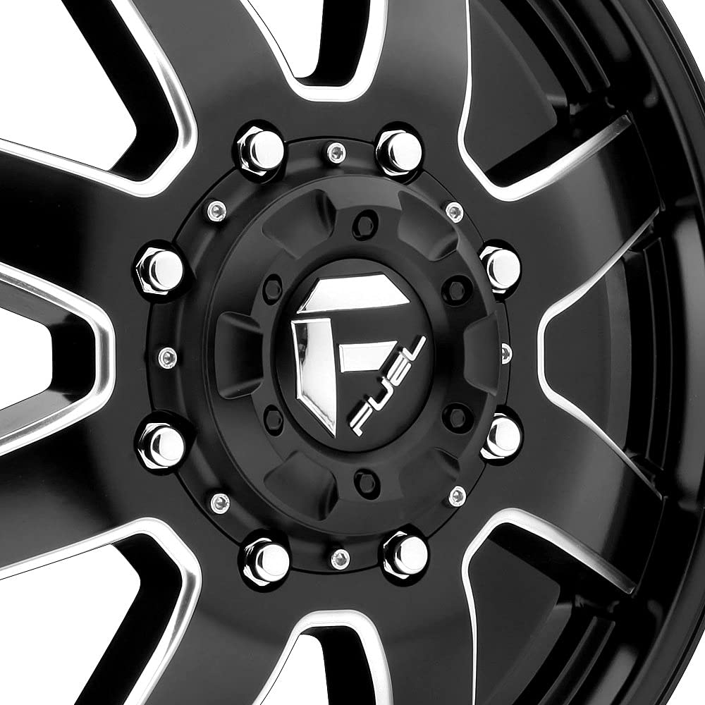 D538 Fuel MAVERICK Black Wheel with Painted and tpms (22 x 8.25 inches /8 x 200 mm, -227 mm Offset)
