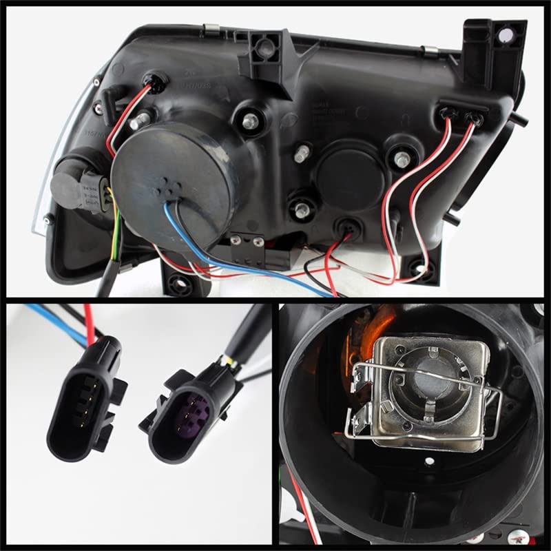 Black/Clear Spyder Auto 5074201 Projector Style Headlights