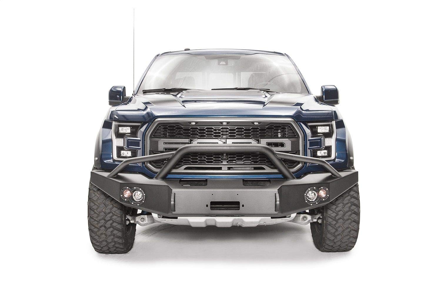 17-C Raptor Fab Fours Front Bumper with Pre-Runner Guard