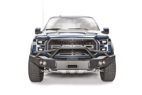 17-C Raptor Fab Fours Front Bumper with Pre-Runner Guard