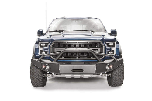 17-C Raptor Fab Fours Front Bumper with Pre-Runner Guard
