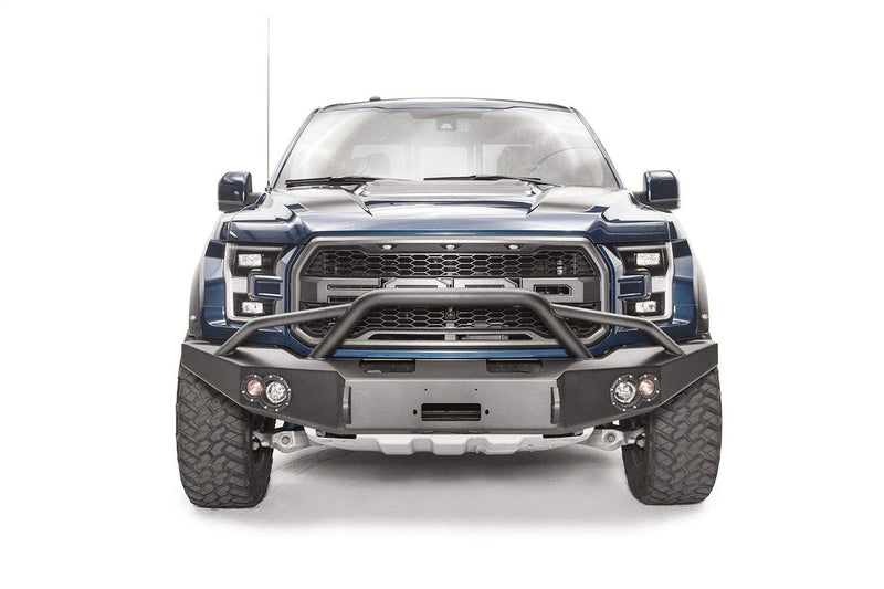 17-C Raptor Fab Fours Front Bumper with Pre-Runner Guard