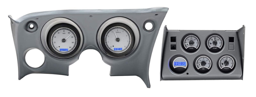 VHX System, Satin Alloy Style Face, Blue Dis 1968-77 Chevy Corvette