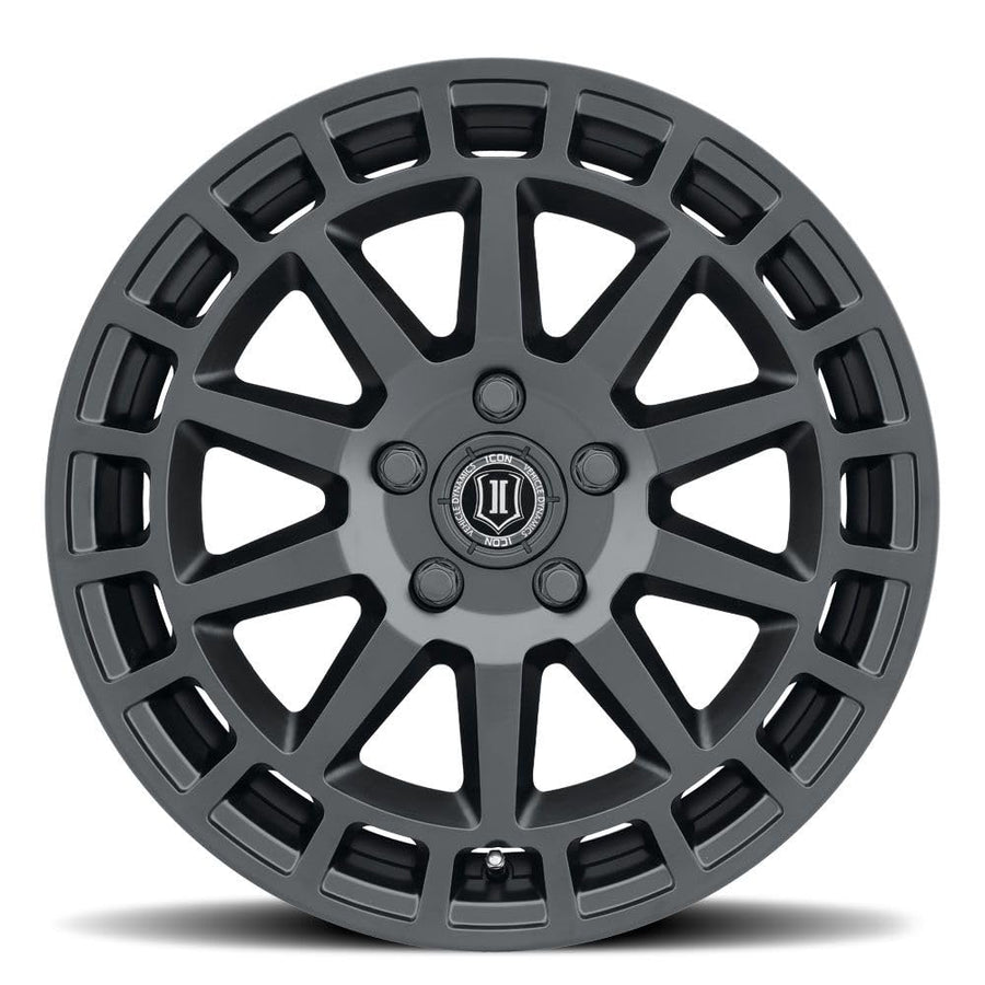 ICON Journey Alloys, Satin Black, 17 x 8/5 x 4.5, 38mm Offset, 6" BS, 7117806560SB