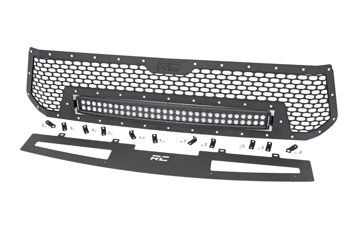 Mesh LED Grille Insert Rough Country for 2014-2017 Tundra | Black Series - 70226