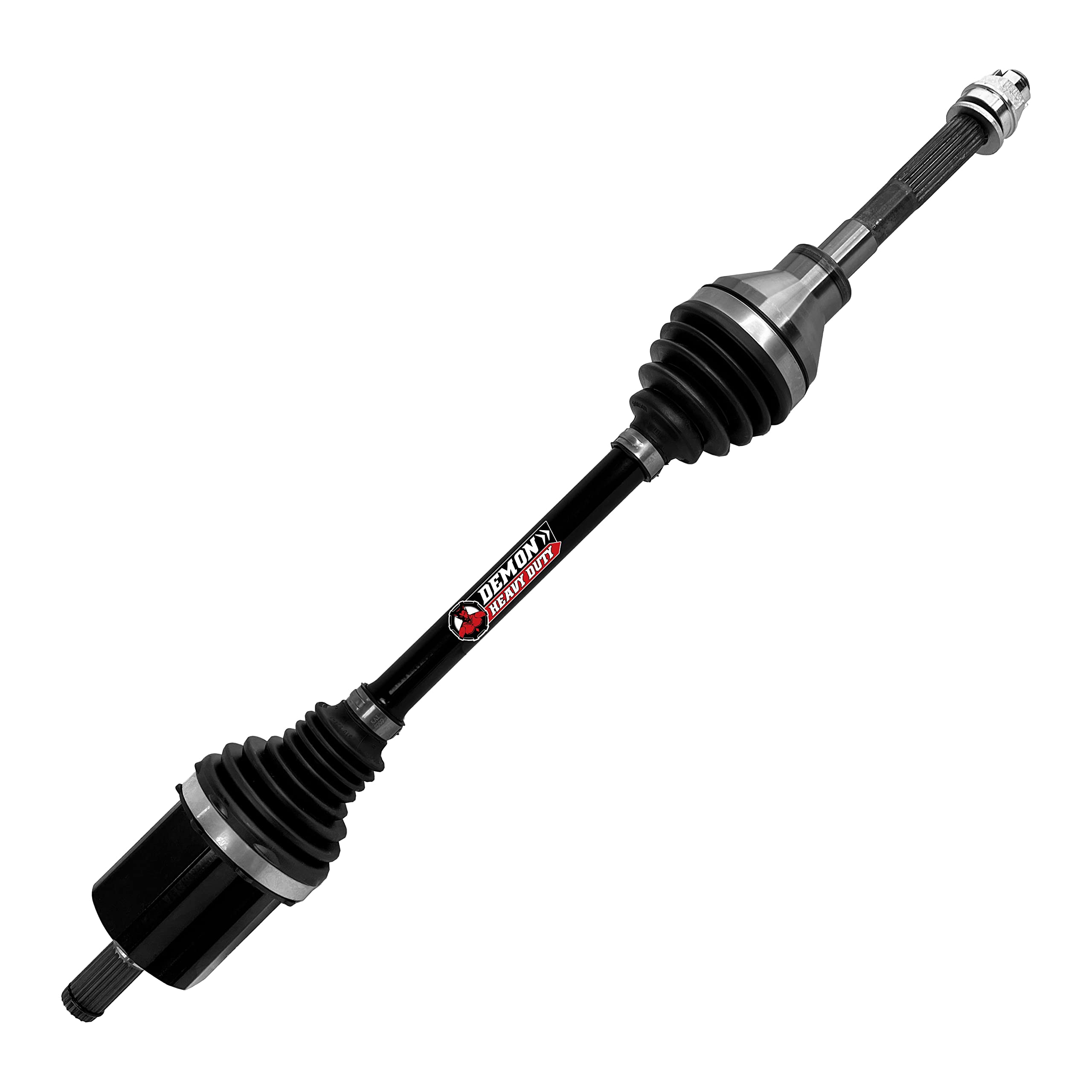 Demon Front Left/Right Heavy Duty Axle for (2014-22) Kubota RTV-X900/X1100/X1140, in 4340 Chromoly Steel, in Dual Heat Treated High Strength, Wider Angles & in Molybdenum Grease Precision