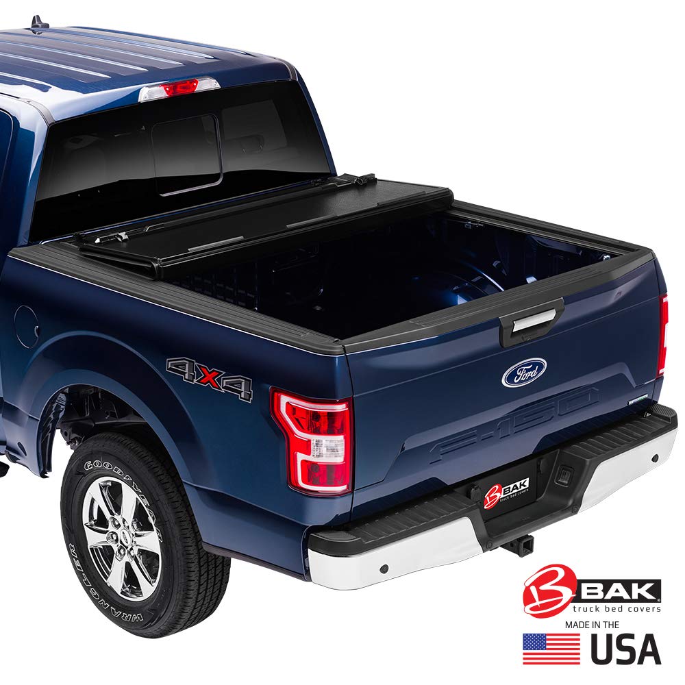 BAK BAKFlip FiberMax Hard Folding Truck Bed Tonneau Cover | 1126701 | Fits 5' Bed (60.3") 2020 - 2026 Jeep Gladiator