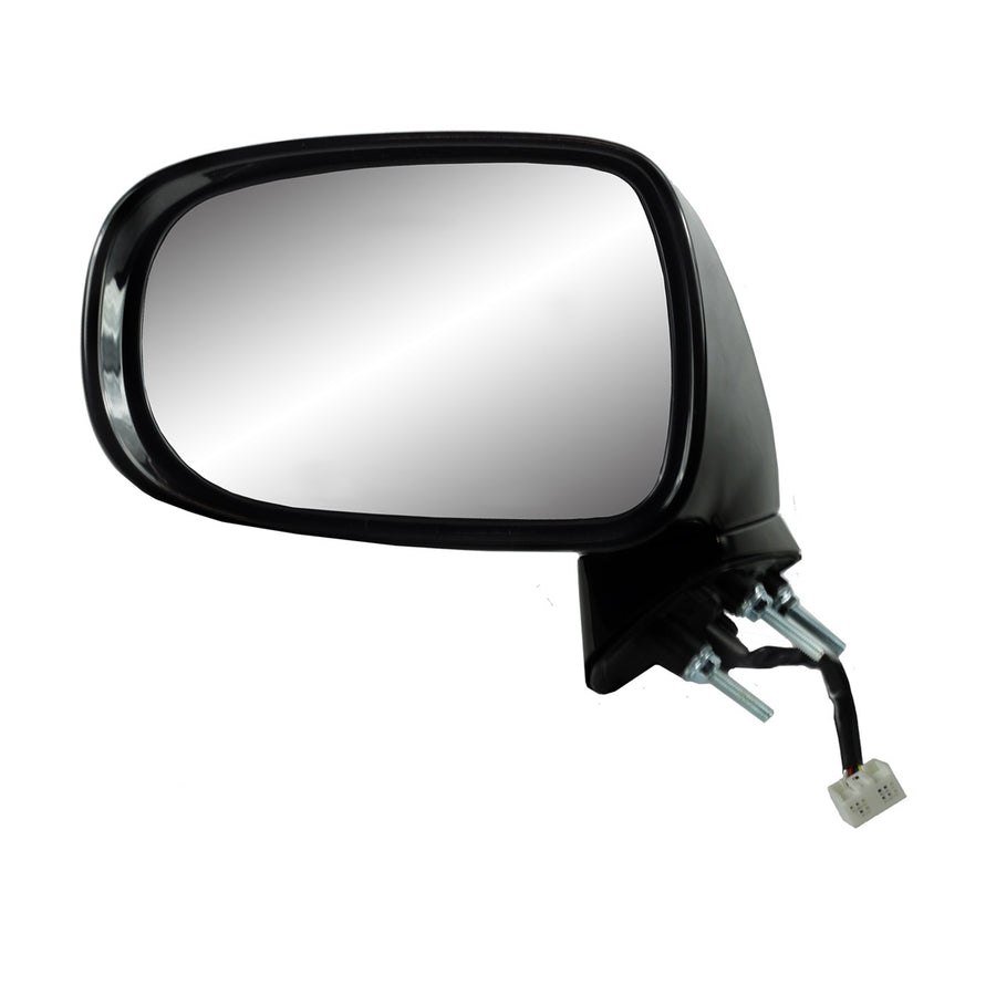 Driver Side Fit System Mirror for Lexus IS250, IS350, Black w/PTM Cover, w/Puddle lamp, Foldaway, w/o Memory, w/o auto dimming, Heated Power