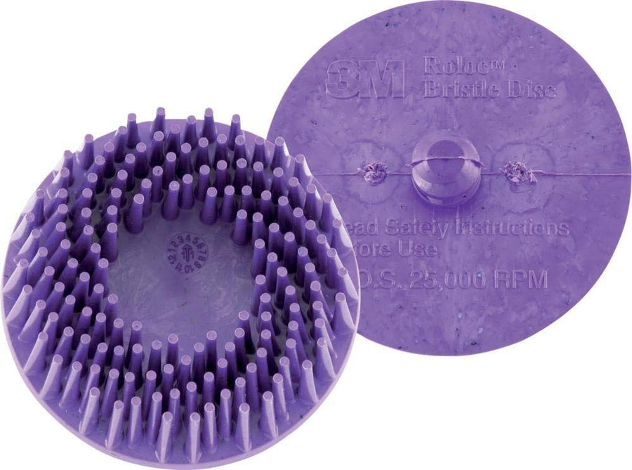 3M 07524 Coarse Roloc 2" x 5/8 Tapered Bristle Disc (Pack of 10), Green