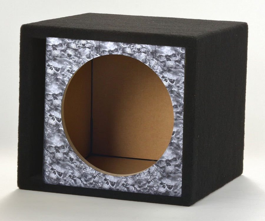 Atrend 15SVR-Reaper Black Skull Pattern GFX Series Single Vented 15" Subwoofer Enclosure