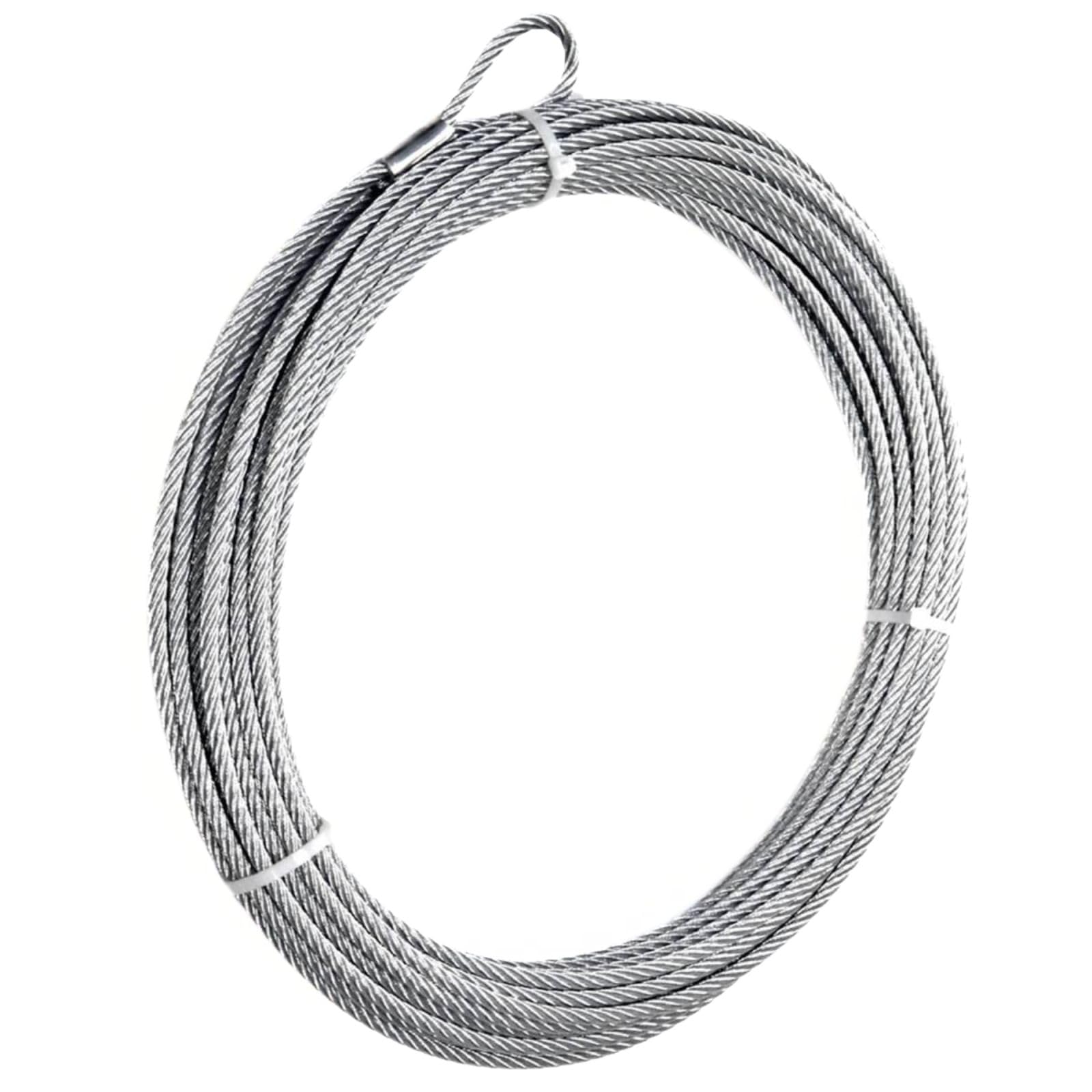 7/32" x 50' MILE MARKER 77-50112-40 Replacement Galvanized Aircraft Steel Cable for 3,500 Pound ATV UTV Winches Only | Designed for Durability and Convenience