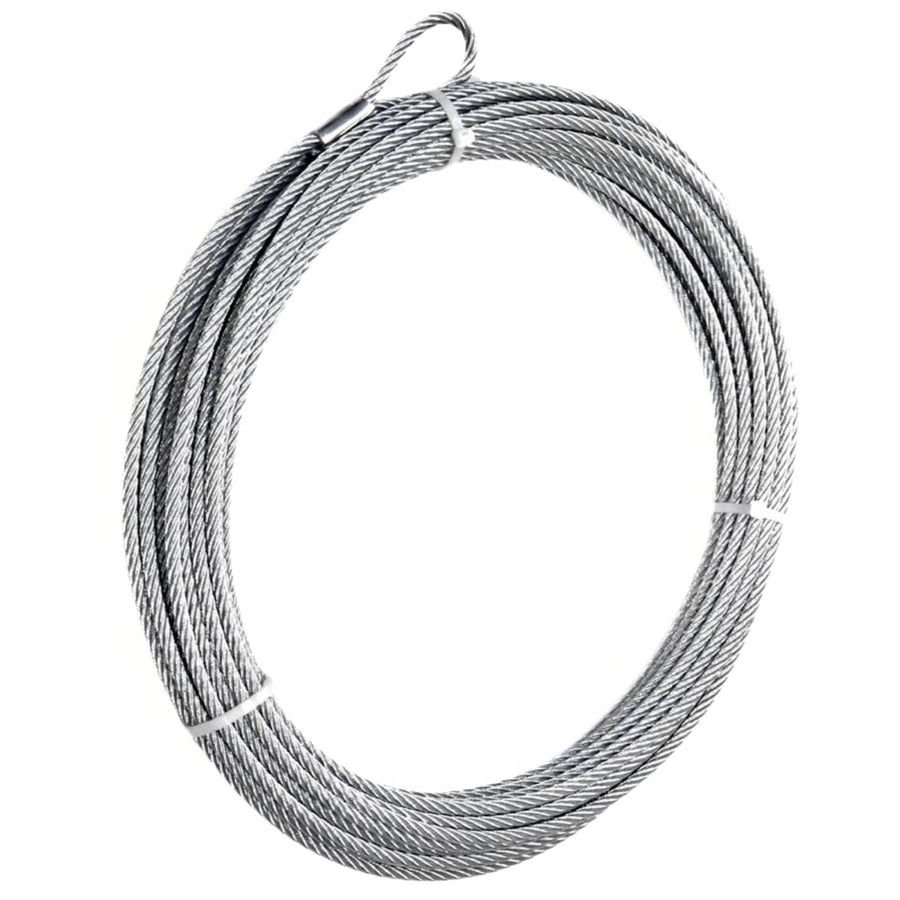 7/32" x 50' MILE MARKER 77-50112-40 Replacement Galvanized Aircraft Steel Cable for 3,500 Pound ATV UTV Winches Only | Designed for Durability and Convenience