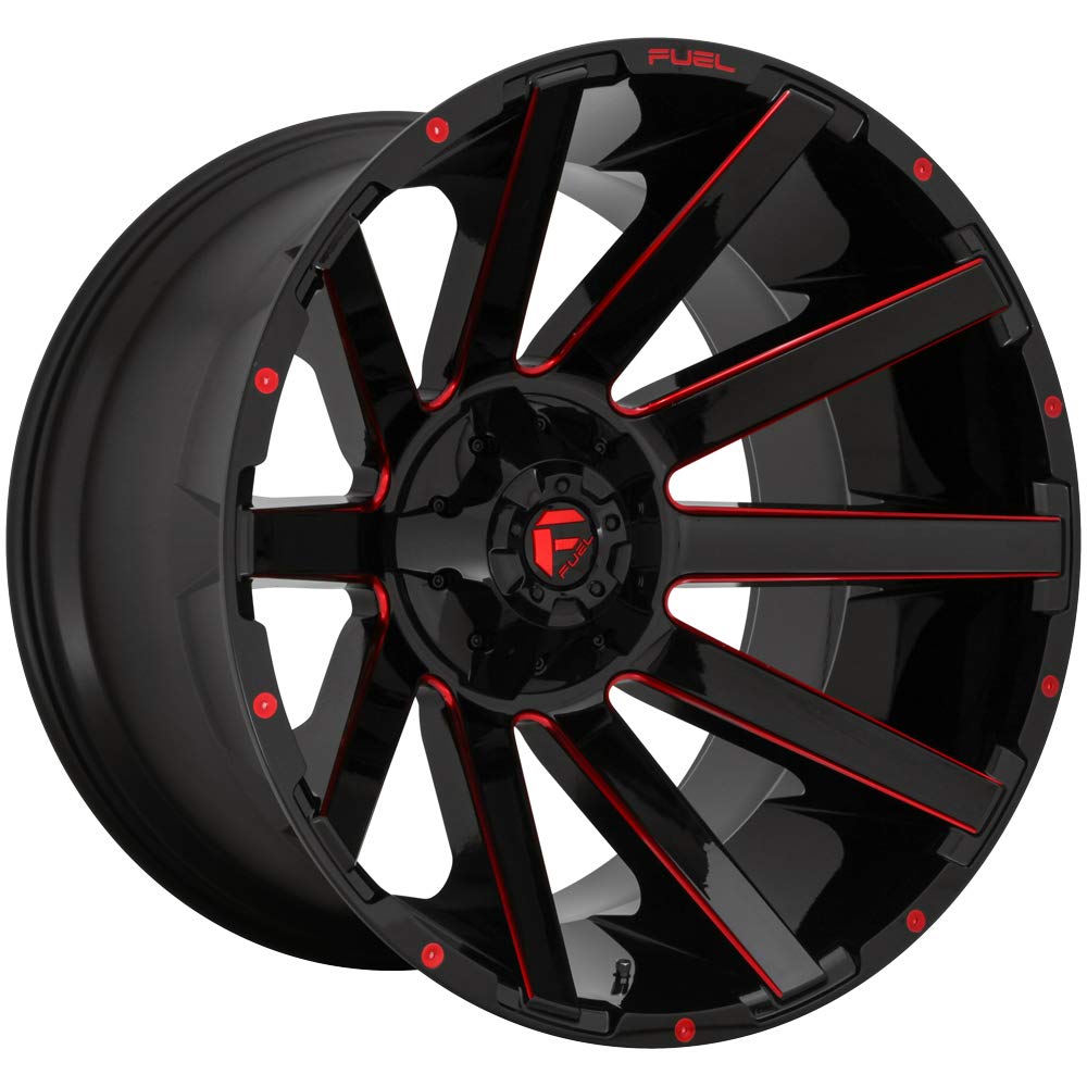 D643 BLACK Fuel Offroad CONTRA Wheel with Painted and TPMS Compatible (24 x 12. inches /6 x 135 mm, -44 mm Offset)
