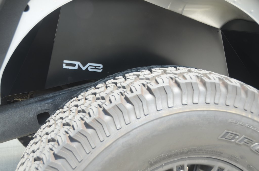 INFEND-01RB | DV8 Offroad | Inner Fender Liner for 07-18 Wrangler JK | Rear Wheel Wells | Aluminum Construction | Black Powder Coat