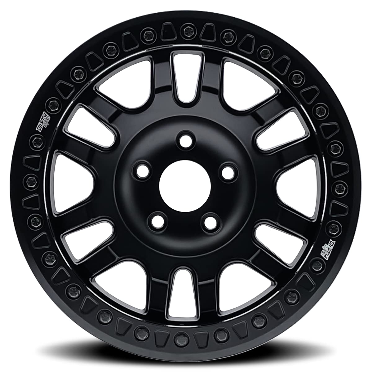Matte Black Dirty Life Canyon Race (9314) Wheel with Non Chrome (19 x 19. inches /1 x 17 inches, -12 inches Offset)