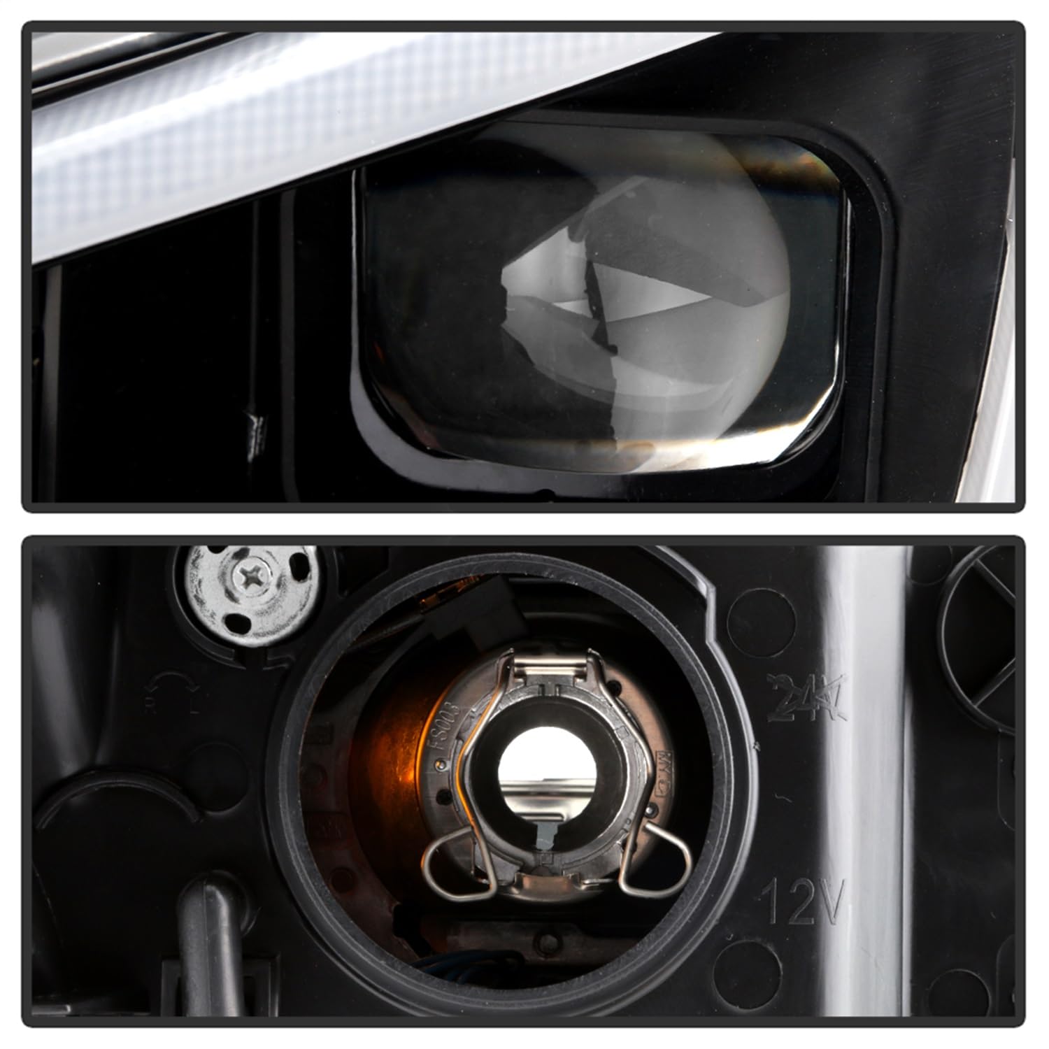 Projector Headlight Spyder - (PRO-YD-SWRX15SI-SBSEQ-BK)