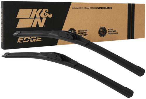 Wiper Blades K&N EDGE: All Weather Performance, Superior Windshield Contact, Streak-Free Wipe Technology: 22" (Pack of 2)