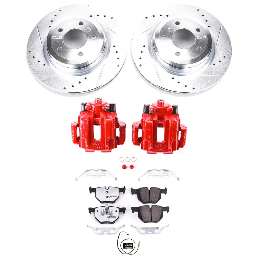 Power Stop Rear KC5982-26 Z26 Street Warrior Brake Kit For BMW 335d 2011, BMW 335i 2011-2013, BMW 335i xDrive 2011-2013, BMW 335is 2011-2013 [Model Specific]