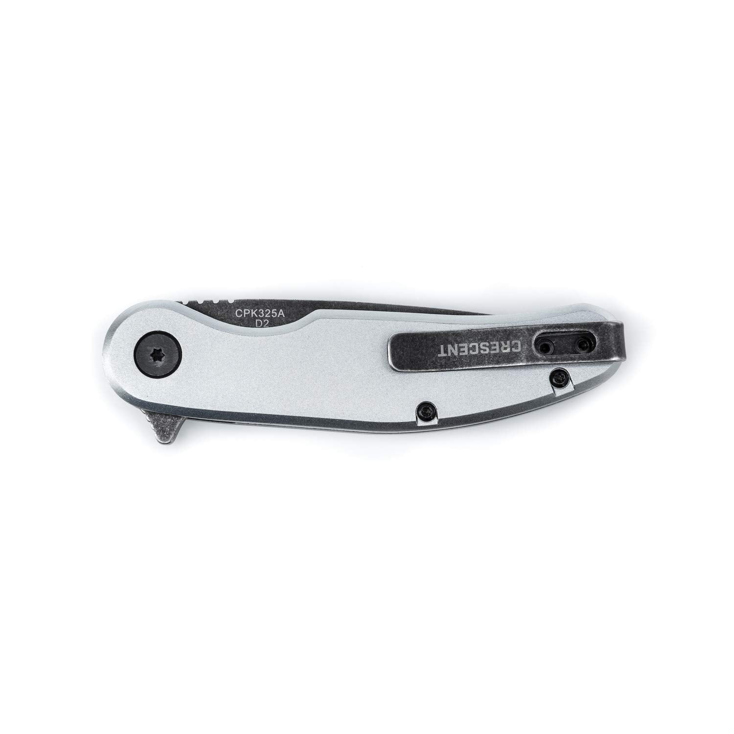 Crescent 3-1/4 Inch Aluminum Handle Drop Point Pocket Knife - CPK325A