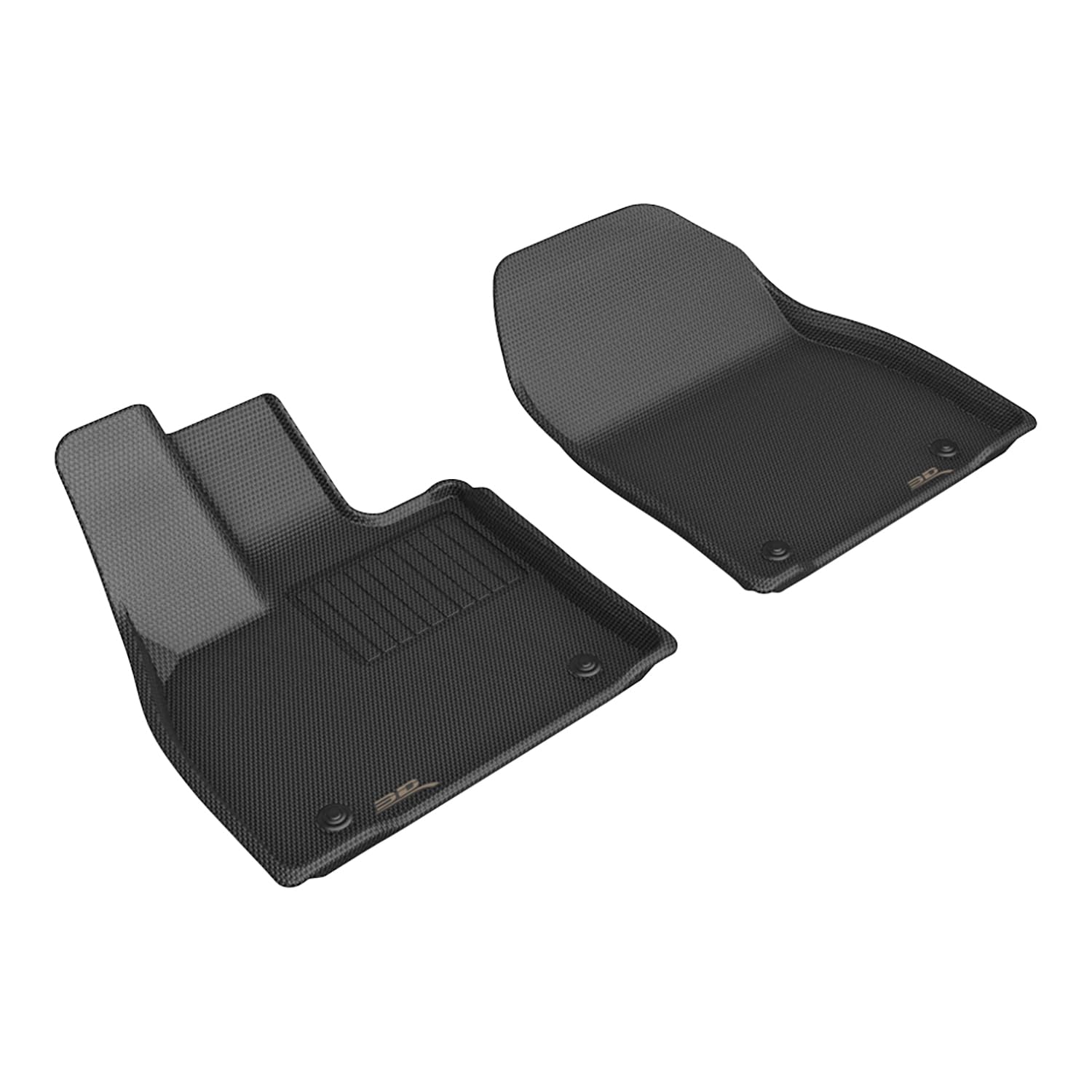 Kagu 3D MAXpider Custom Fit Floor Mat (Black) Compatible with Lexus Rz 2023-2024 - Front Row