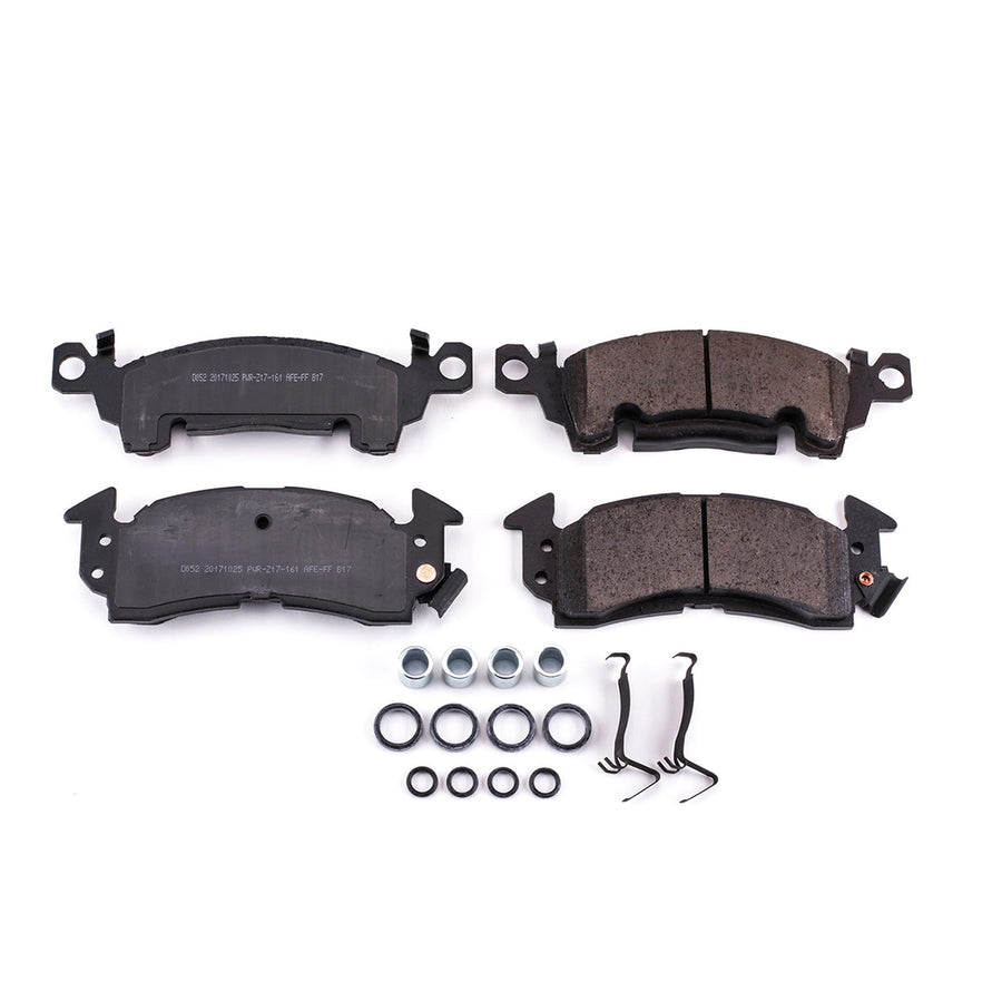 Power Stop Brake Kit Front For Buick Apollo 1973-75 |Centurion 1971-73 |Century 1973-77 |Commercial Chassis 1991 |Electra 1970-89 - Ceramic Brake Pads With Installation Hardware, 17-052