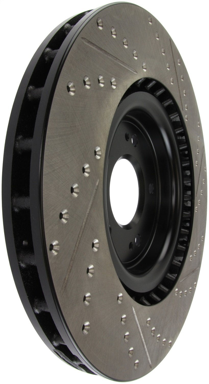 Sport Drilled/Slotted Brake Rotor StopTech 127.46076R (Front Right), 1 Pack