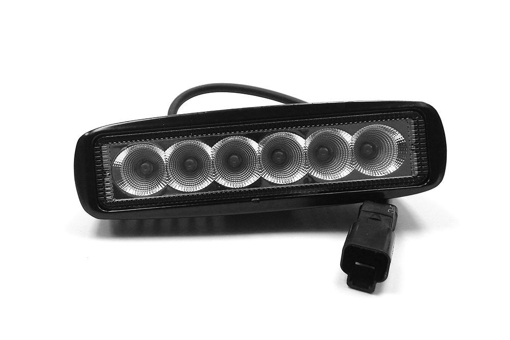 6" Southern Truck 72006 18W LED Flood Light Bar (DT Harness 79900/2,880 Lumens), chrome series