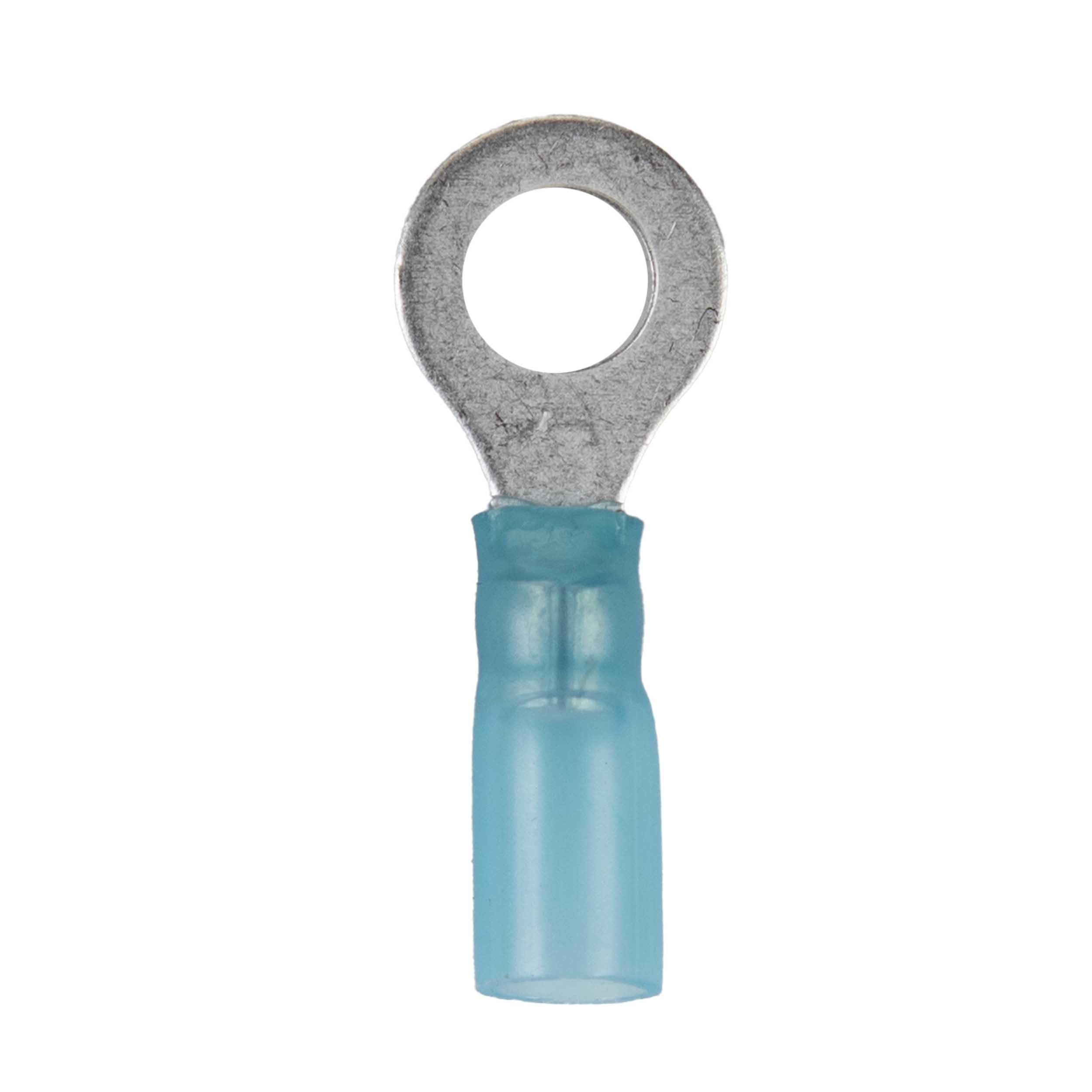 Install Bay 1/4 Inch Heat Shrink Ring Connector 16/14 Gauge 100 Pack - HSBRT14