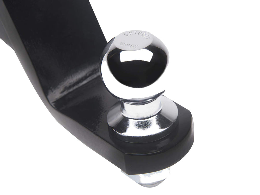 7" Drop Down Armordillo Loaded Ball Mount Trailer Tow Hitch with 2" Receiver Tube Universal Fit - Black