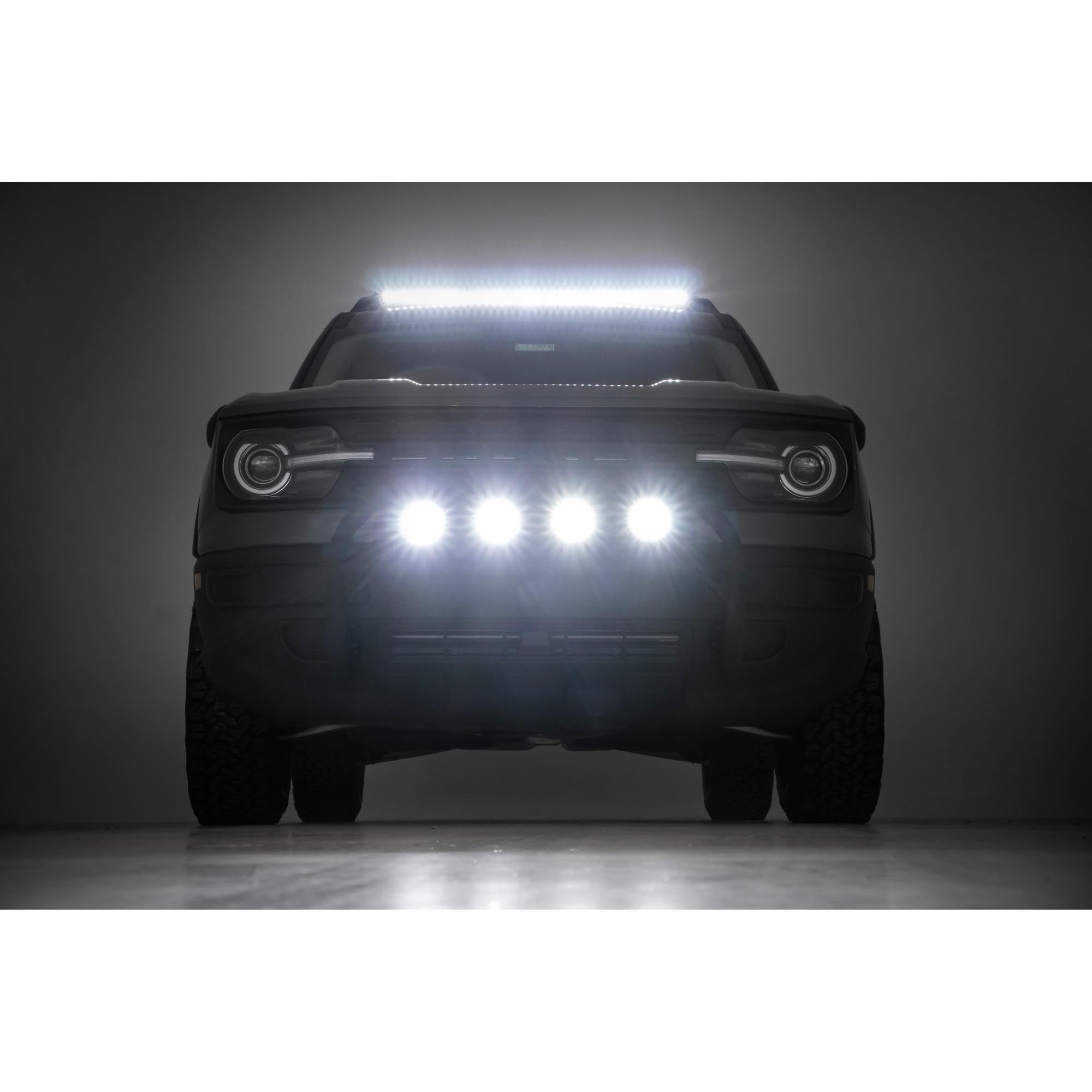 40" Rough Country LED Light Bar for Ford Bronco Sport (2021-2025) - Roof Mount, 210W Spectrum Series LED, 18,900 Lumen, Combo Spot & Flood Beam