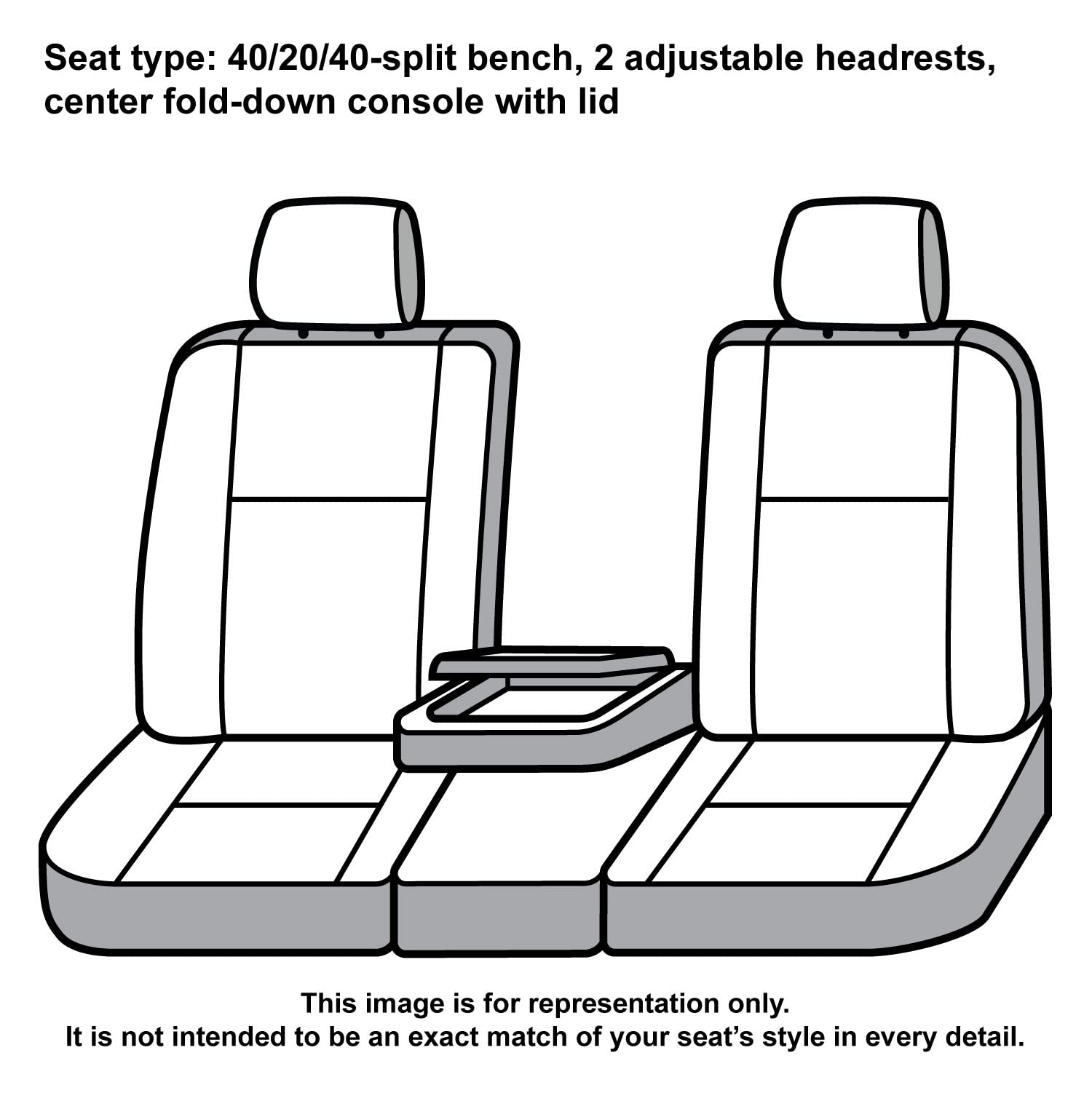 Covercraft Custom Carhartt SeatSaver Seat Covers | Fits 2017-2019 Chevrolet Silverado/GMC Sierra 1500/2500/3500 (2019 1500 Old Body Style) | 1st Row 40/20/40 Bench Seat, Duck Weave Gravel
