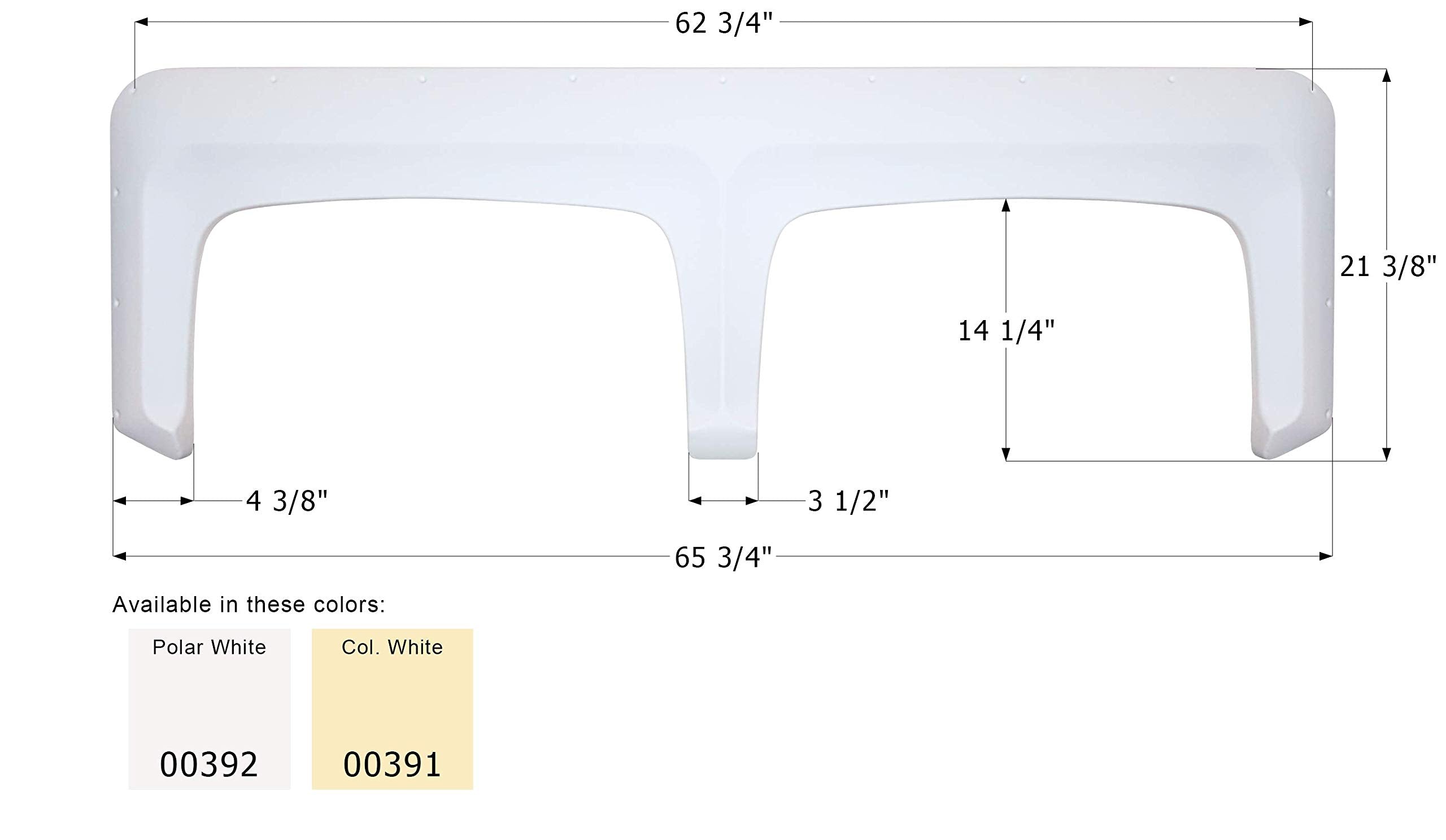 Fender Skirt ICON, Tandem, FS310, Colonial White