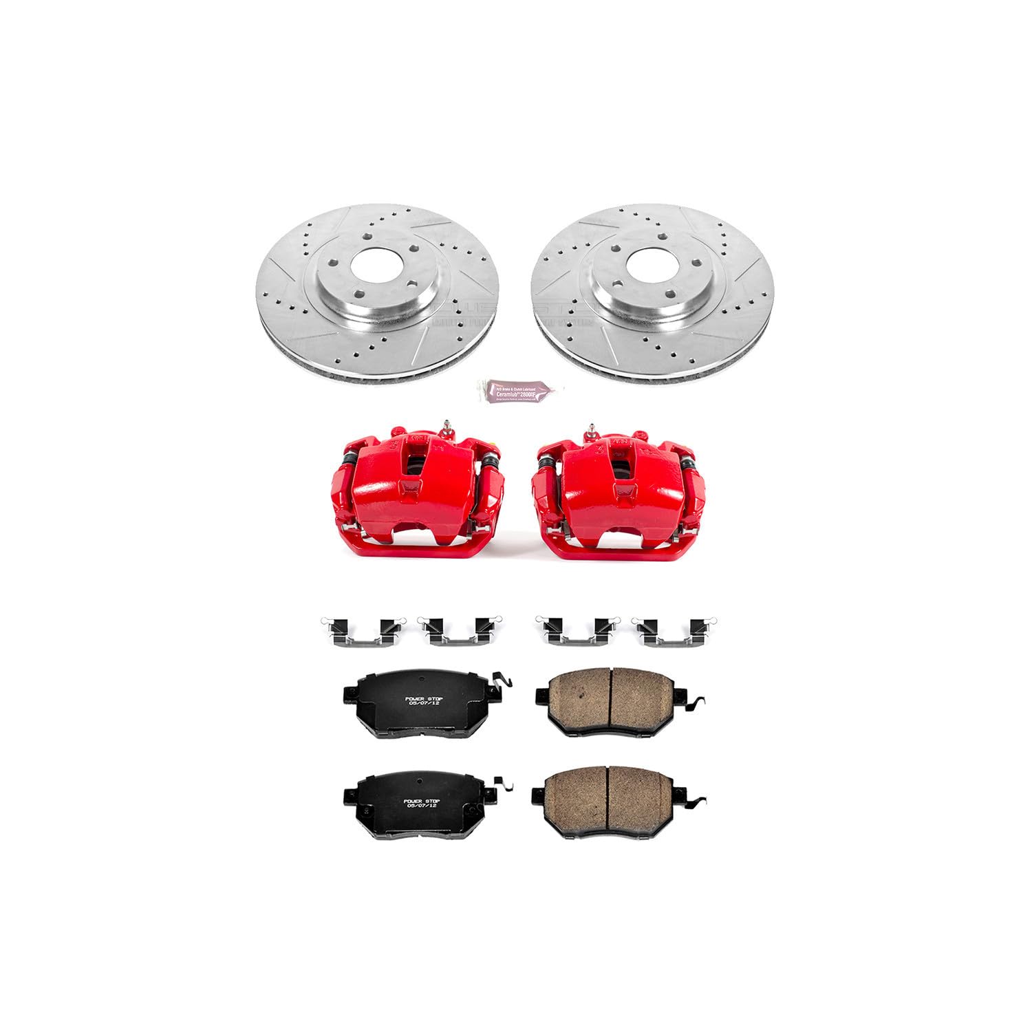 Power Stop Z23 Evolution Sport Performance Brake Kit with Caliper For INFINITI FX35 2003-2005, INFINITI FX45 2003-2005 [Model Specific]